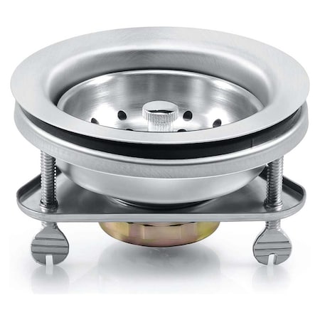 Thrifco Plumbing 3-1/2 Inch Kitchen Sink Drain Assembly With Traingular Base 4401411